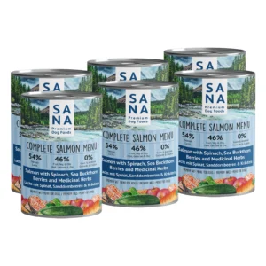 Sanadog lõhe märgtoit spinati, astelpaju marjade ja ürtidega 400g