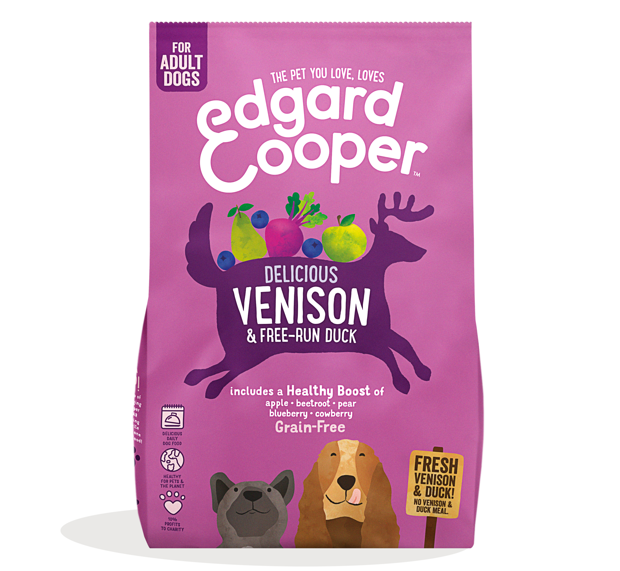 Edgard Cooper koeratoit vabapidamise pardi ja hirvega