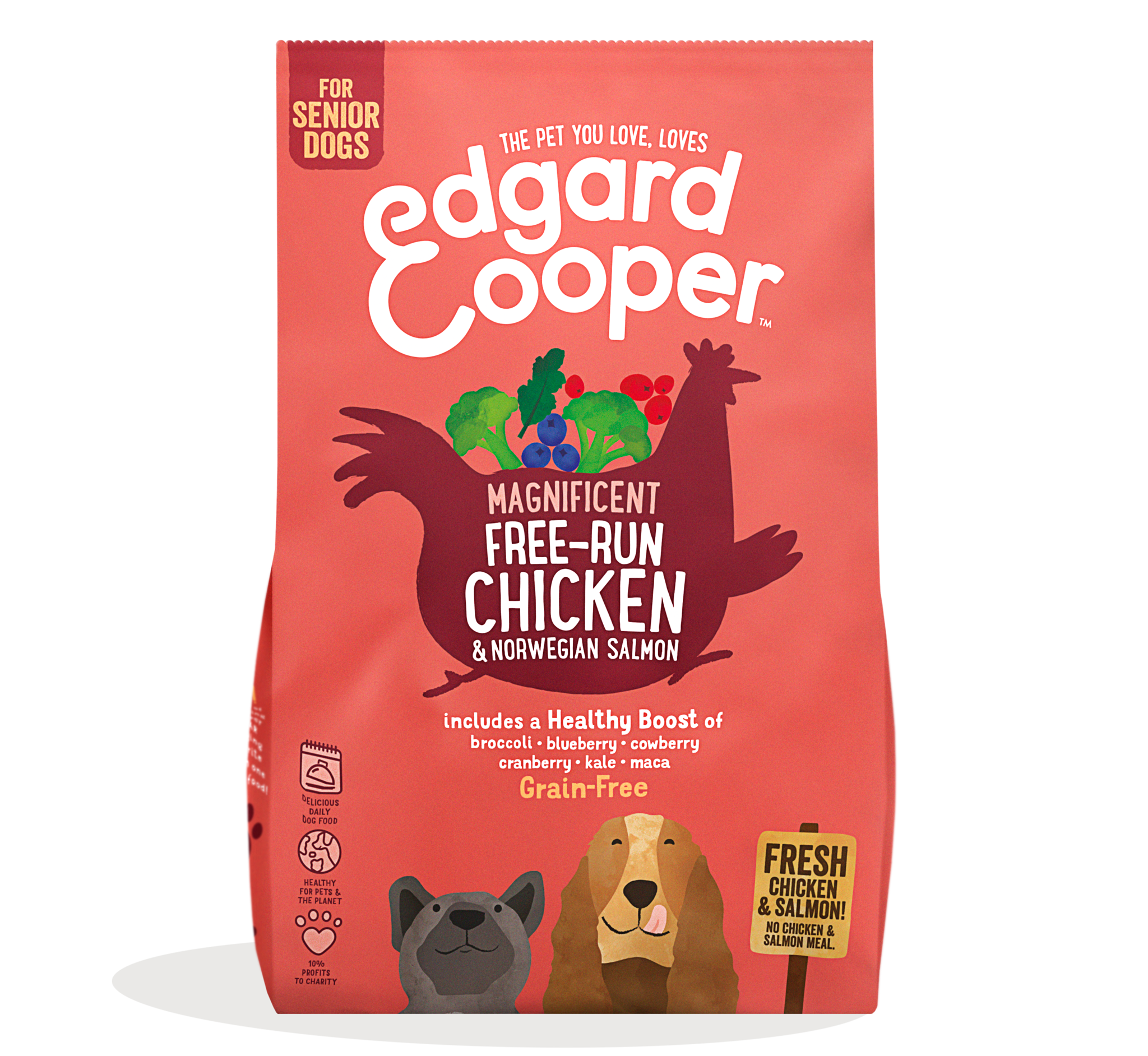 Edgard Cooper koeratoit seeniorile vabapidamise kana ja Norra lõhega