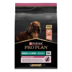 Pro Plan Small and Mini Adult Sensitive Skin koeratoit lõhega 0.7 kg & 3 kg